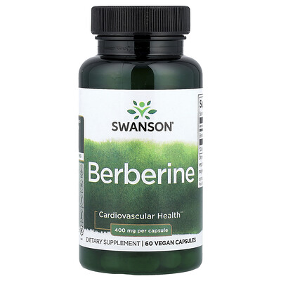 Swanson Vitamins, Berberina, 400 mg, 60 cápsulas veganas