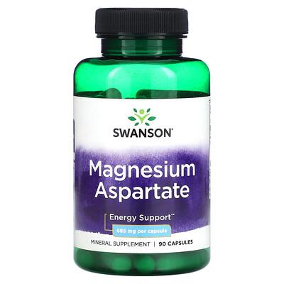 Swanson  Magnesium Aspartate  685 mg  90 Capsules