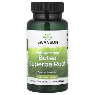 Swanson Vitamins, Full Spectrum®, Raiz de Butea Superba, 400 mg, 60 Cápsulas