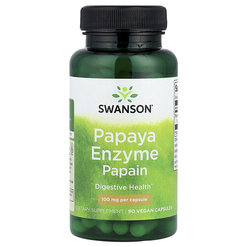 Swanson, Papaya Enzyme Papain, 100 mg , 90 Veggie Capsules