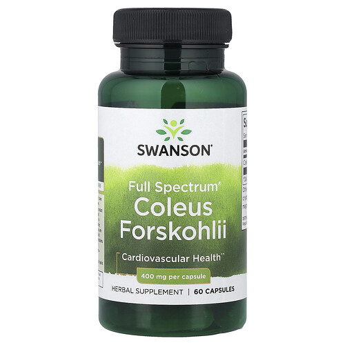 Swanson Vitamins, Full Spectrum® Coleus forskohlii, 400 mg, 60 Kapseln