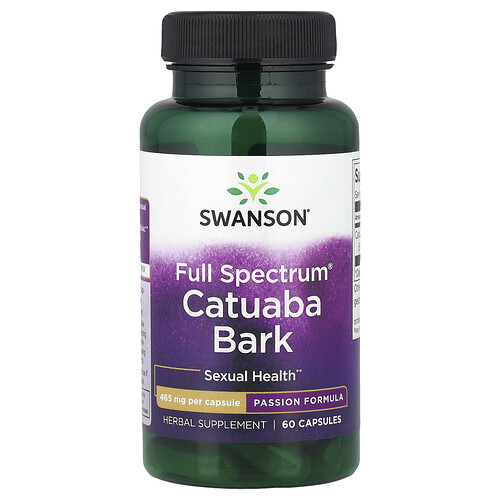 Swanson Vitamins, Full Spectrum® Catuaba Bark, 465 mg, 60 Capsules