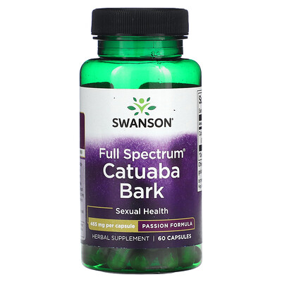 Swanson Full Spectrum Catuaba Bark 465 mg 60 Capsules