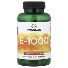 Вітамін E-1000, 450 мг (1000 МО), 60 капсул