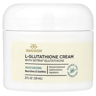 Swanson Vitamins, Crema con L-glutatión con glutatión Setria®, 59 ml (2 oz. líq.)
