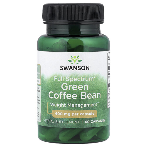 Swanson, Full Spectrum Green Coffee Bean, 400 mg, 60 Capsules