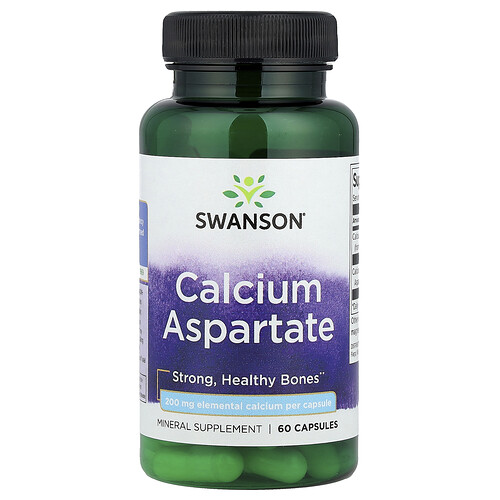 Swanson Vitamins Calcium Aspartate, 60 Capsules