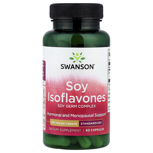 Swanson Vitamins, Soja-Isoflavone, 750 mg, 60 Kapseln