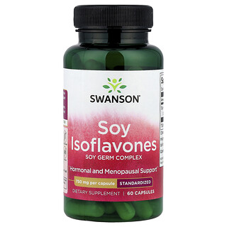 Swanson Vitamins, Izoflavone din soia, 750 mg, 60 capsule