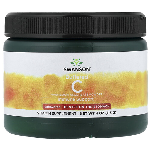 Swanson Vitamins Buffered C Powder, Unflavored, 4 oz (113 g)