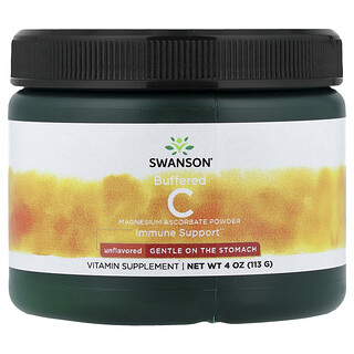 Swanson Vitamins, Poudre C tamponnée, Non aromatisée, 113 g