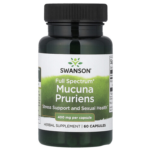 Swanson Vitamins Full Spectrum®, Mucuna Pruriens, 400 mg, 60 Capsules