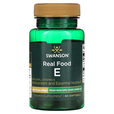 

Swanson Real Food E 400 IU 60 Softgels