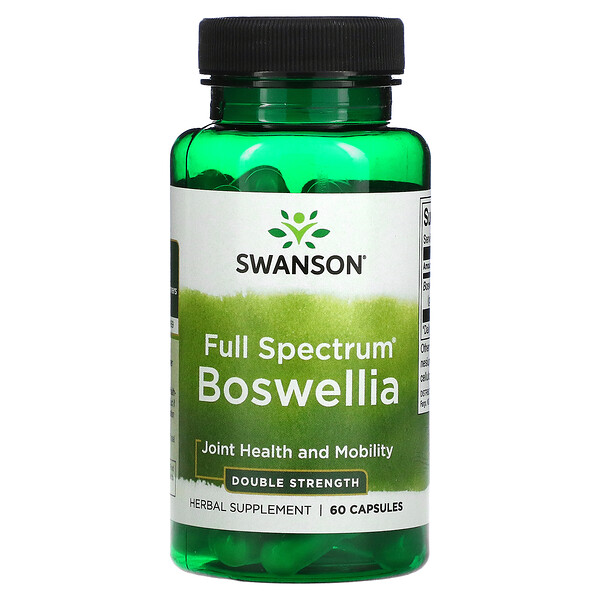 Boswellia полного спектра, двойная сила действия, 60 капсул