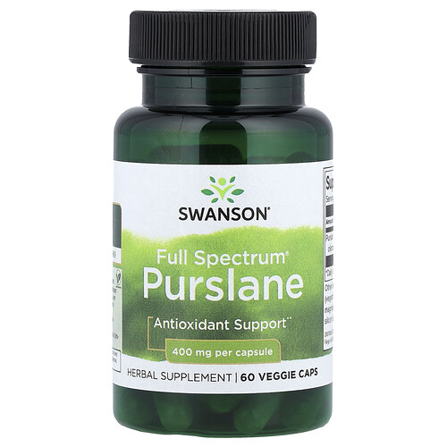 Swanson Vitamins, Full Spectrum® Purslane, Portulak, 400 mg, 60 vegetarische Kapseln