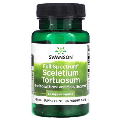 Swanson  Full Spectrum Sceletium Tortuosum  50 mg  60 Veggie Caps