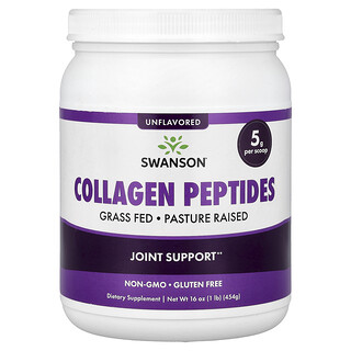 Swanson Vitamins, Collagen Peptides, Unflavoured, 16 oz (454 g)