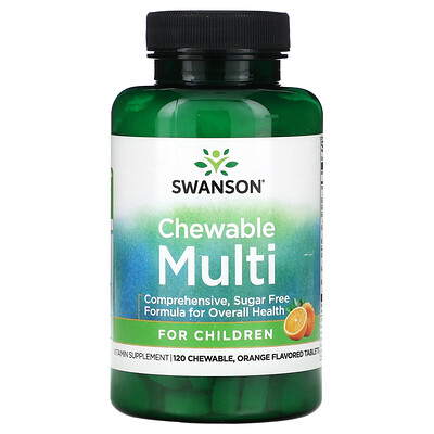 Swanson Chewable Multi for Children Orange 120 Chewable Tablets