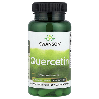 Swanson Vitamins, Quercetina, 475 mg, 60 cápsulas vegetales