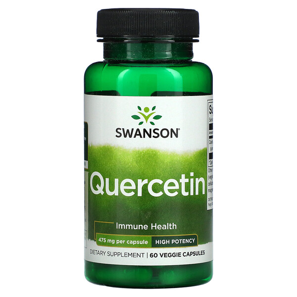 Swanson, Quercetin, 475 mg, 60 Veggie Capsules