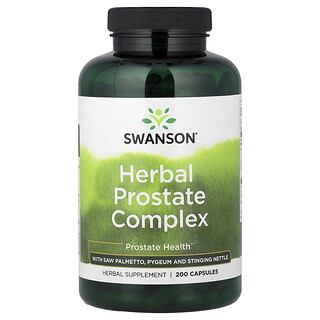 Swanson Vitamins, рослинний комплекс для підтримки простати, 200 капсул