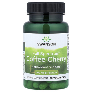 Swanson Vitamins, Full Spectrum®, Coffee Cherry, 200 mg, 60 Veggie Caps