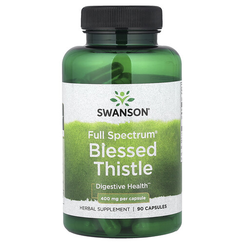 Swanson Vitamins, Full Spectrum®, Blessed Thistle, Benediktenkraut, 400 mg, 90 Kapseln