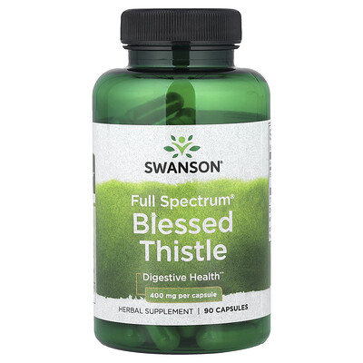 Swanson Vitamins, Full Spectrum®, Cardo bendito, 400 mg, 90 cápsulas