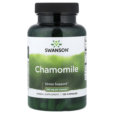 Swanson Vitamins, Manzanilla, 350 mg, 120 cápsulas