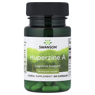 Swanson Vitamins, Huperzine A, 50 µg, 60 capsules