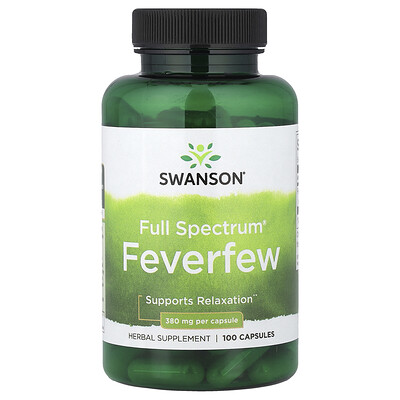 Swanson Vitamins, Full Spectrum®, Matricaria, 380 mg, 100 cápsulas