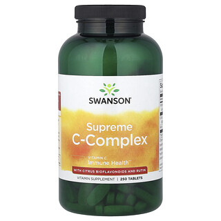 Swanson Vitamins, Supreme C-Complex con bioflavonoides cítricos y rutina, 250 comprimidos