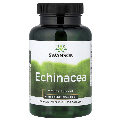 Swanson Vitamins Echinacea With Goldenseal Root, 250 Capsules