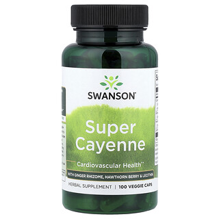 Swanson Vitamins, Super Cayenne, 100 de capsule vegetale