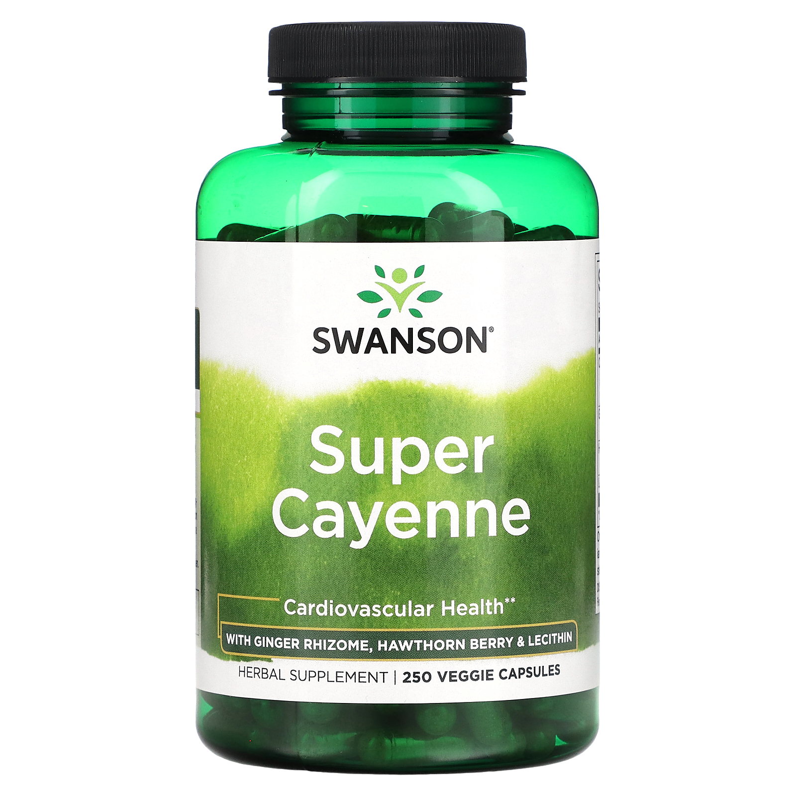 Swanson, Super Cayenne with Ginger Rhizome, Hawthorn Berry & Lecithin