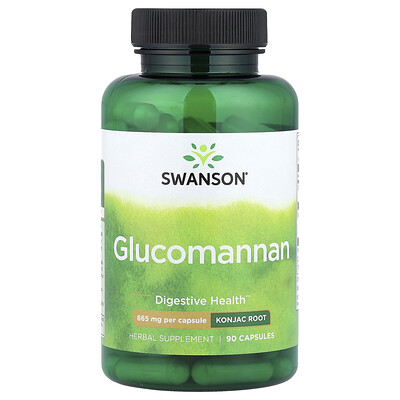 Swanson Vitamins, Glucomanano, 665 mg, 90 cápsulas