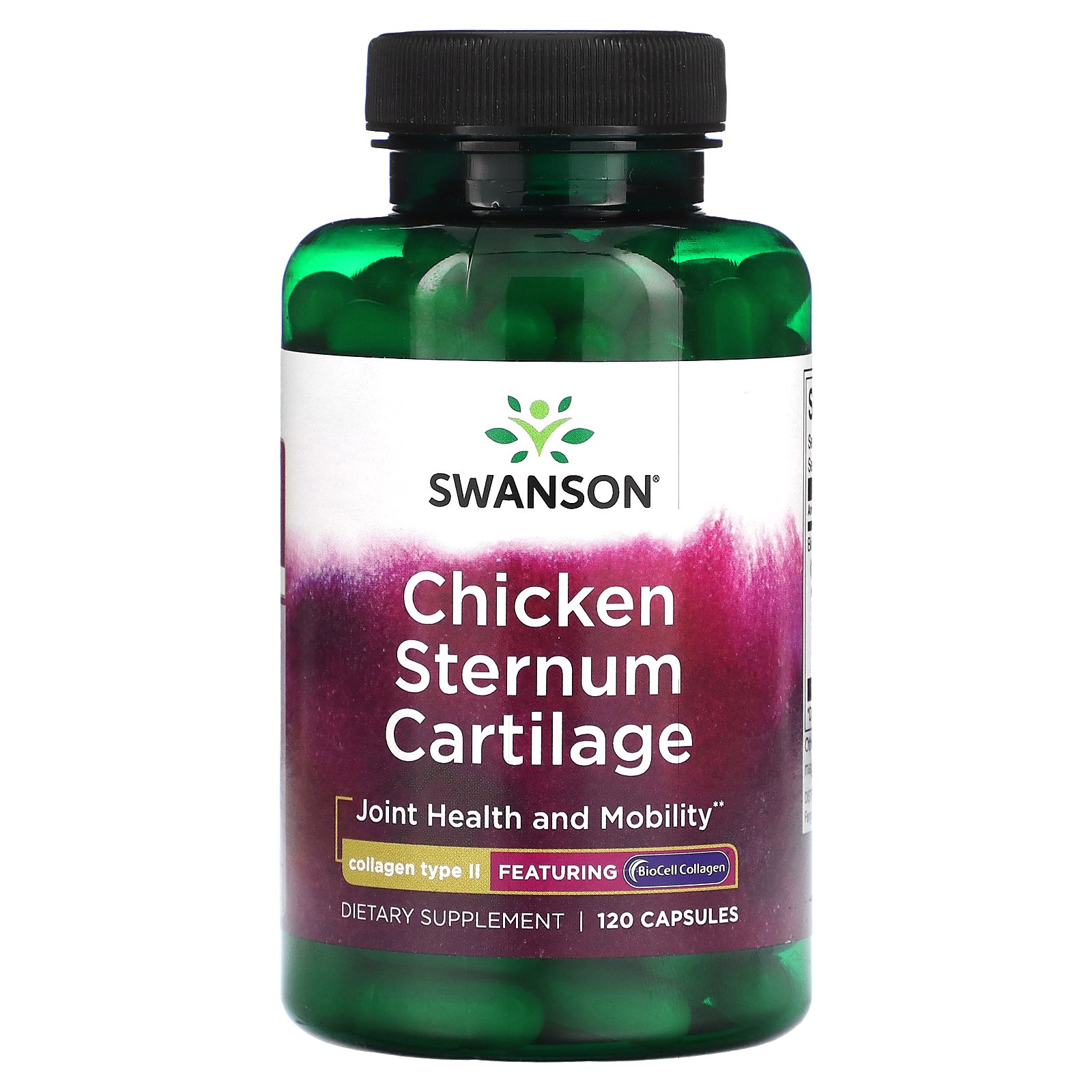 Swanson, Chicken Sternum Cartilage, 120 Capsules