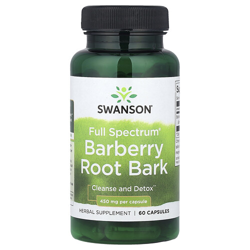 Swanson, Full Spectrum® Barberry Root Bark, 450 mg, 60 Capsules