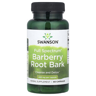 Swanson Vitamins, Full Spectrum® Barberry Root Bark, 450 mg, 60 Capsules
