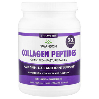 Swanson Vitamins, Collagen Peptides, Unflavored, 19.75 oz (560 g)