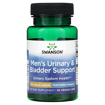 Swanson Men's Urinary & Bladder Support 500 mg 30 Veggie Caps