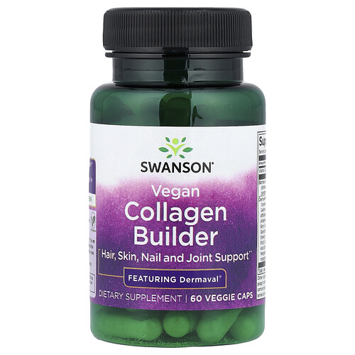 Swanson Vitamins Vegan Collagen Builder, 60 Veggie Capsules