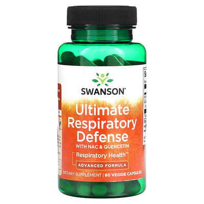 

Swanson Ultimate Respiratory Defense with NAC & Quercetin 60 Veggie Capsules