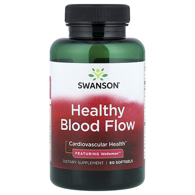 Swanson Vitamins, Flujo sanguíneo saludable, 60 cápsulas blandas