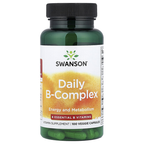 Swanson Vitamins Daily B-Complex, 100 Veggie Capsules