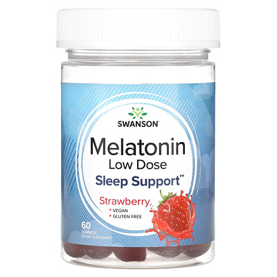 

Swanson Melatonin Low Dose Strawberry 60 Gummies