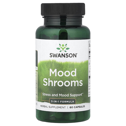 Swanson Vitamins, Mood Shrooms, 60 Capsules
