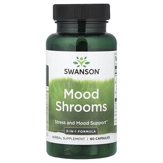 Swanson Vitamins, Mood Svampar, 60 Kapslar