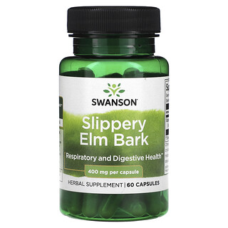Swanson Vitamins, 紅榆樹皮，400 毫克，60 粒膠囊