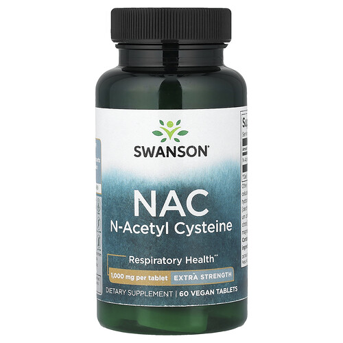 Swanson Vitamins NAC, 60 Vegan Tablets (1 g per Tablet)